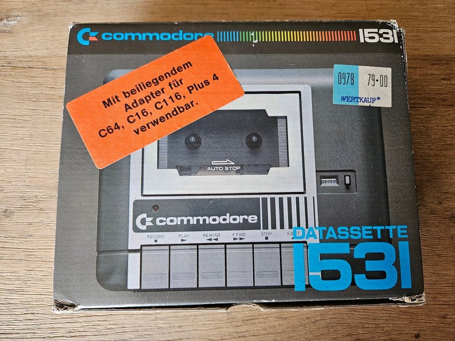 Commodore C1531 - datasette til Commodore 16 / C116 / PLUS/4