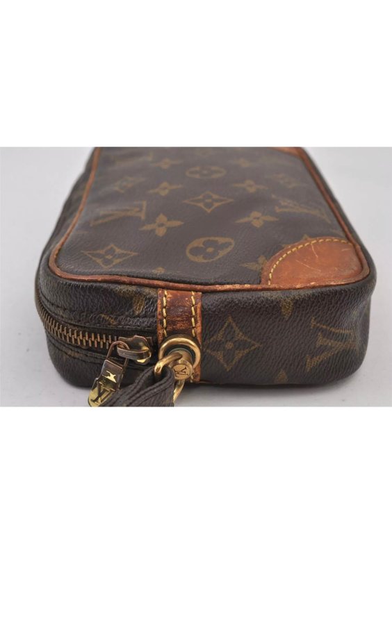 Louis Vuitton Monogram Marly Dragonne Clutch handväska väska necessär vintage