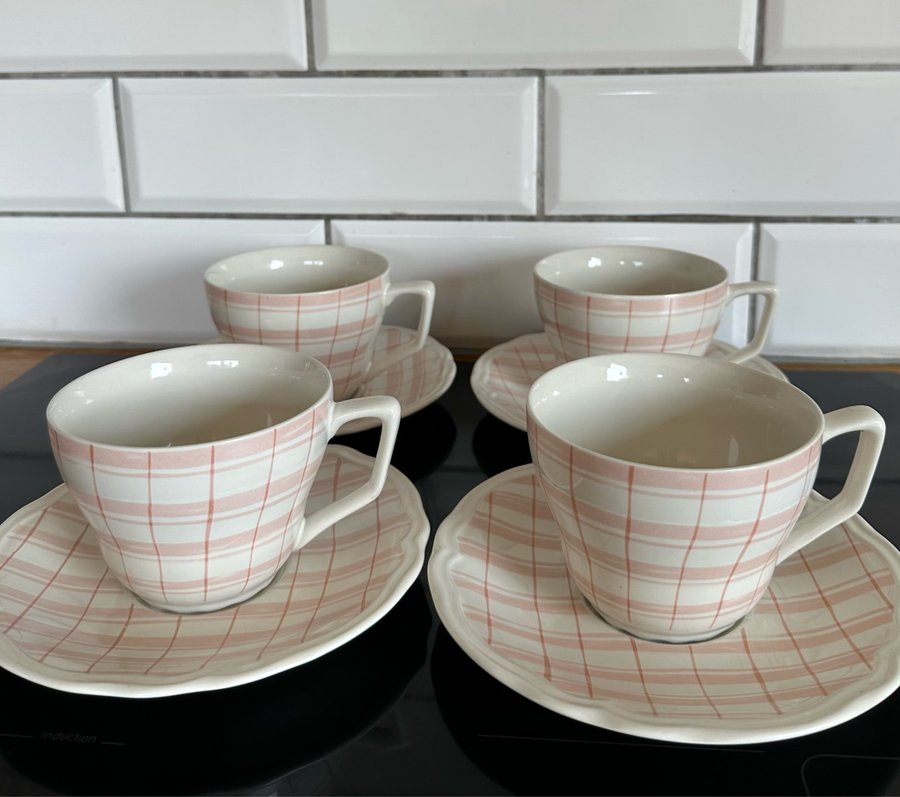 4styck med fat Retro Ikea stora kaffe/temuggar - vintage tekopp kaffekopp