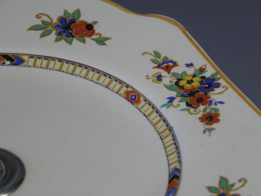 FAT PÅ FOT/FOTFAT - Uppläggningsfat - Adams Royal Ivory -Titian Ware England