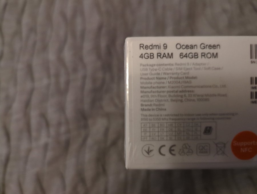 Xiaomi 9 653" Octa Core 64 GB Ocean Green 64 GB oöppnad!