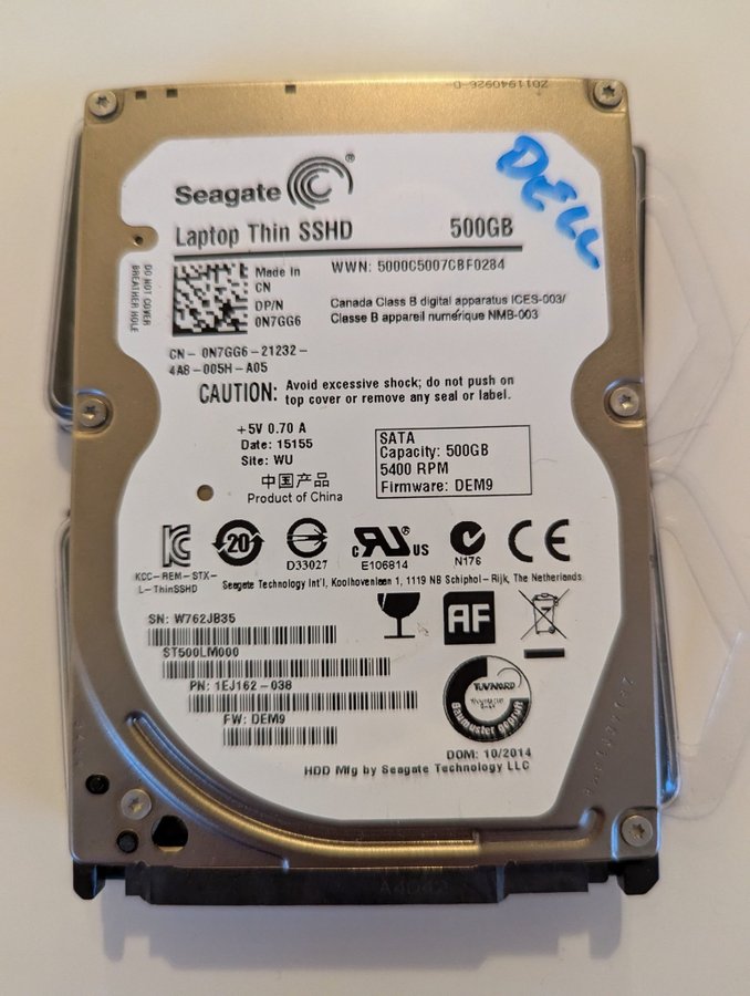 Seagate Thin SSHD 500GB