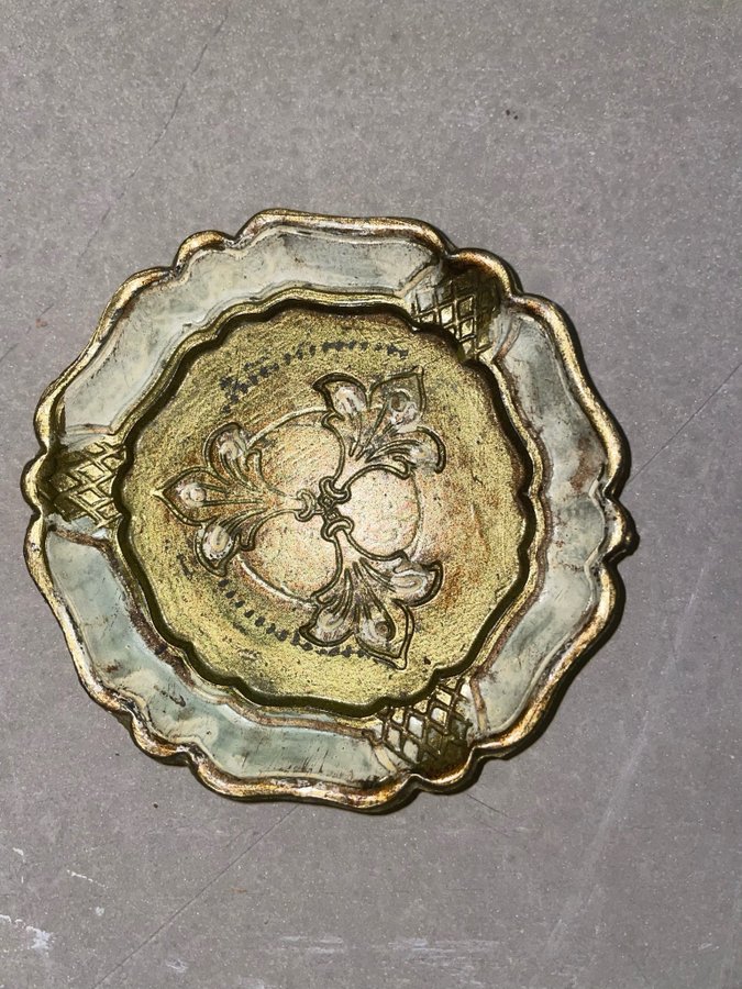 Italienska Vintage florentine coasters från 1900 talet