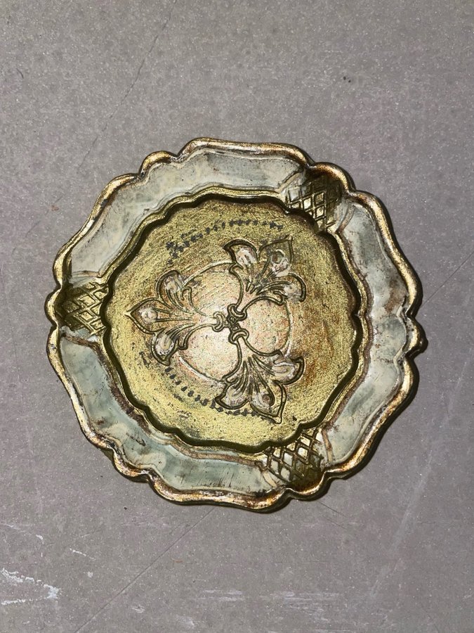 Italienska Vintage florentine coasters från 1900 talet