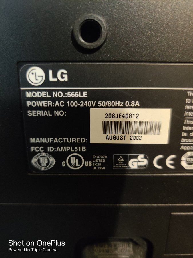 LG 566LE Dataskärm