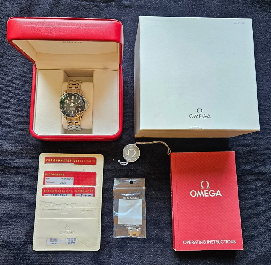 Omega Seamaster Diver 300 M Full set, blå