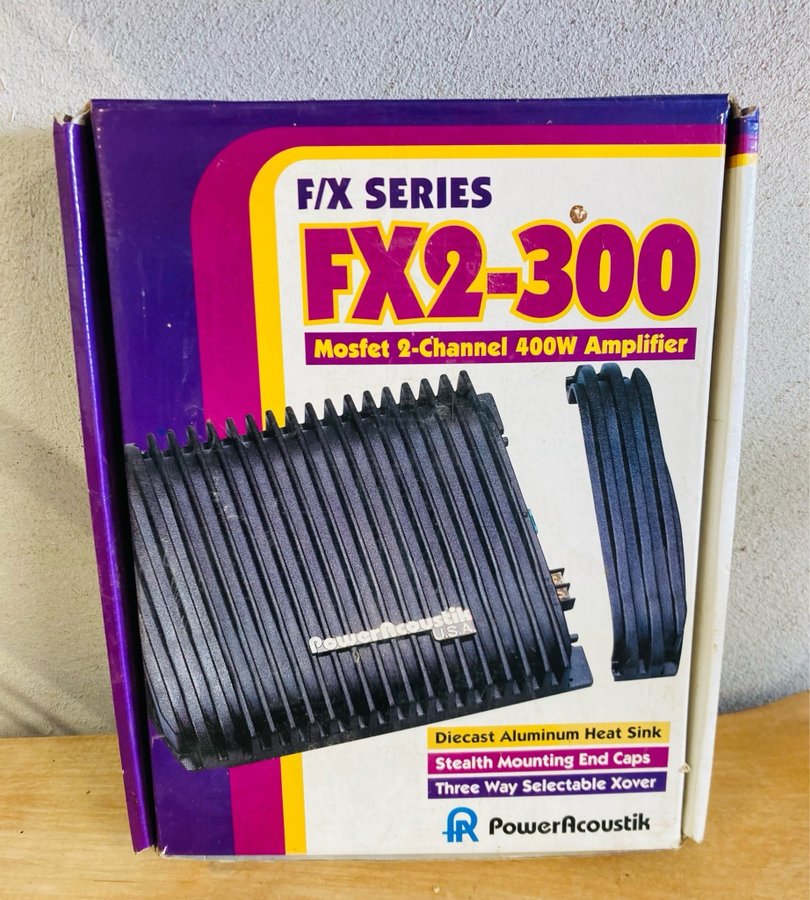 PowerAcoustik FX2-300 2-kanals förstärkare