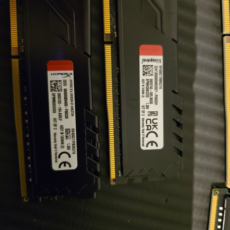 DDR4 32GB (4x8gb) Kingston och HyperX