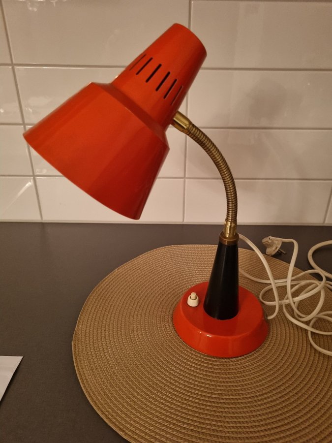 Gemi skrivbordslampa Vintage Retro 1900 talets mitt