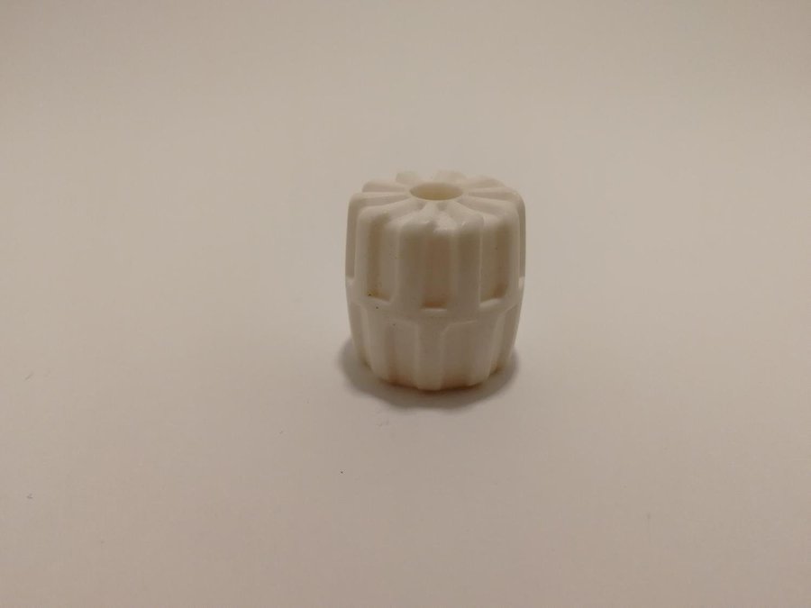 Lego - hjul - space - 22mm x 24mm - part 6118 - vit