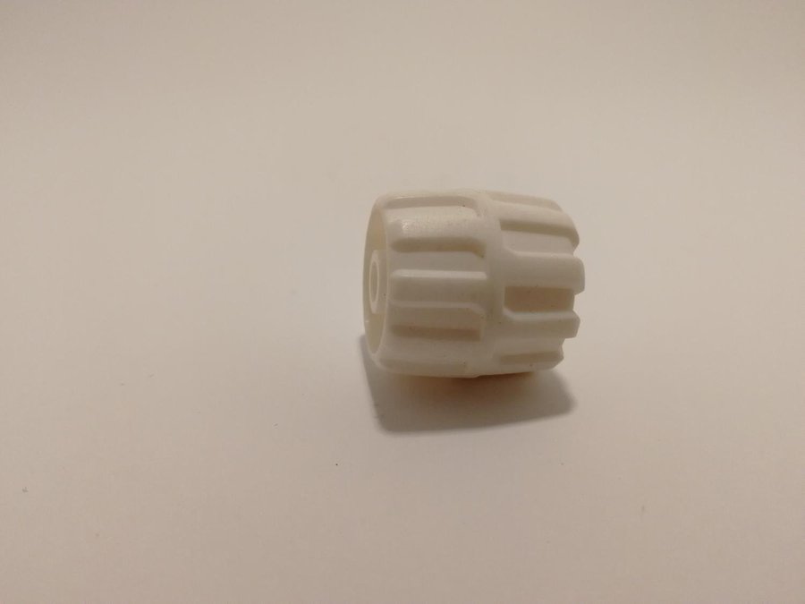 Lego - hjul - space - 22mm x 24mm - part 6118 - vit