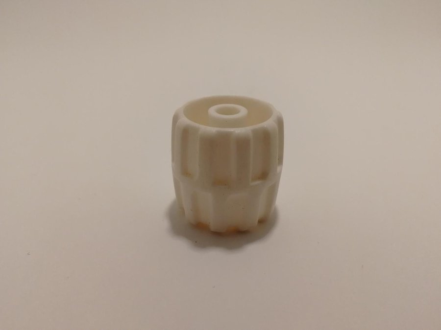 Lego - hjul - space - 22mm x 24mm - part 6118 - vit