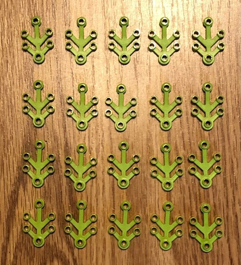 LEGO Löv / Plant Leaves - 20st små ljusgröna / Lime - 2423