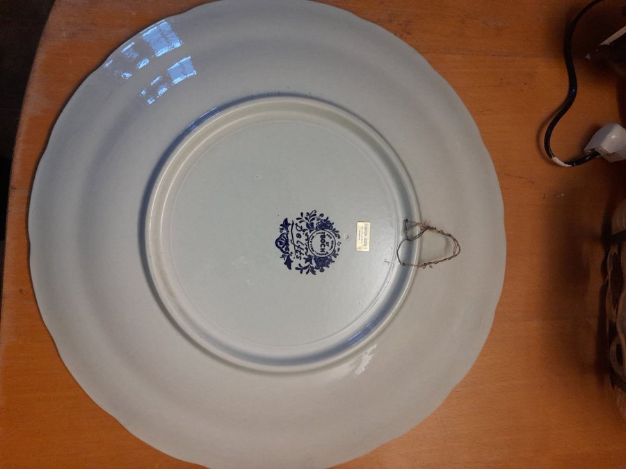 Royal Boch Delft Tallrik 38 cm diameter