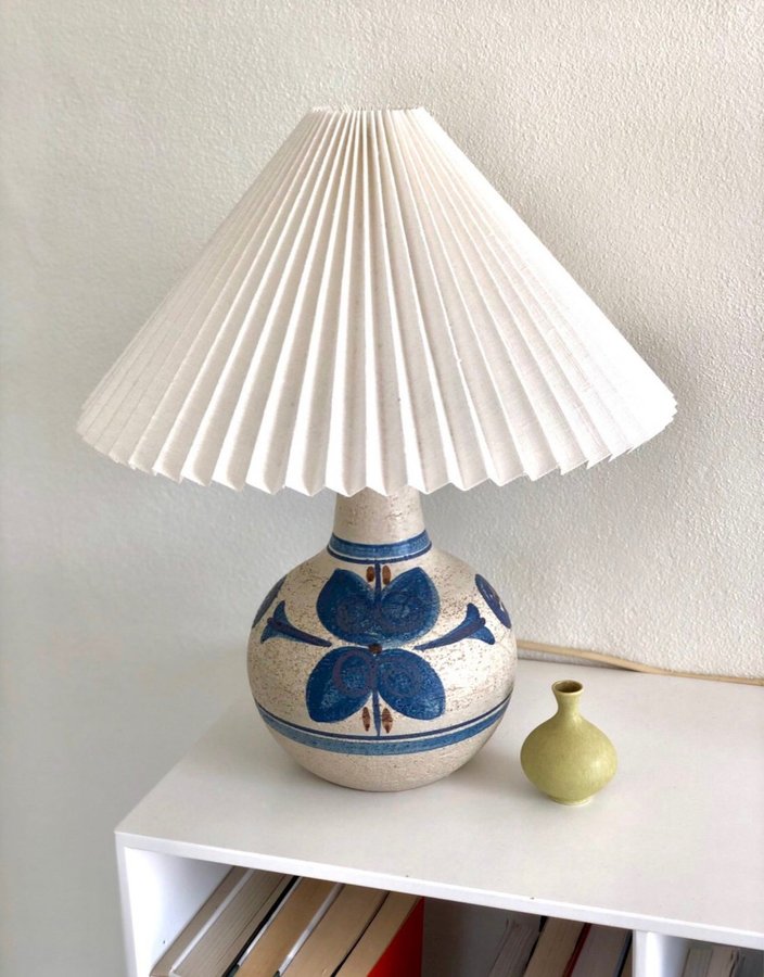 Vintage håndlavet keramiklampe fra Søholm Keramik