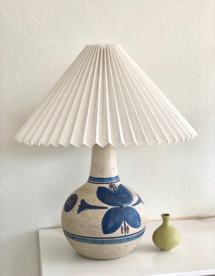 Vintage håndlavet keramiklampe fra Søholm Keramik