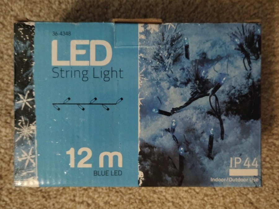 LED-ljusslinga 12m blå