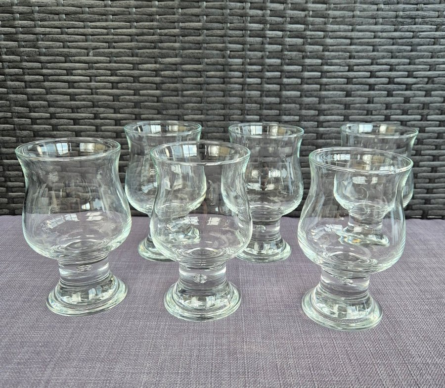 Glas ölglas dricksglas bubbla i foten