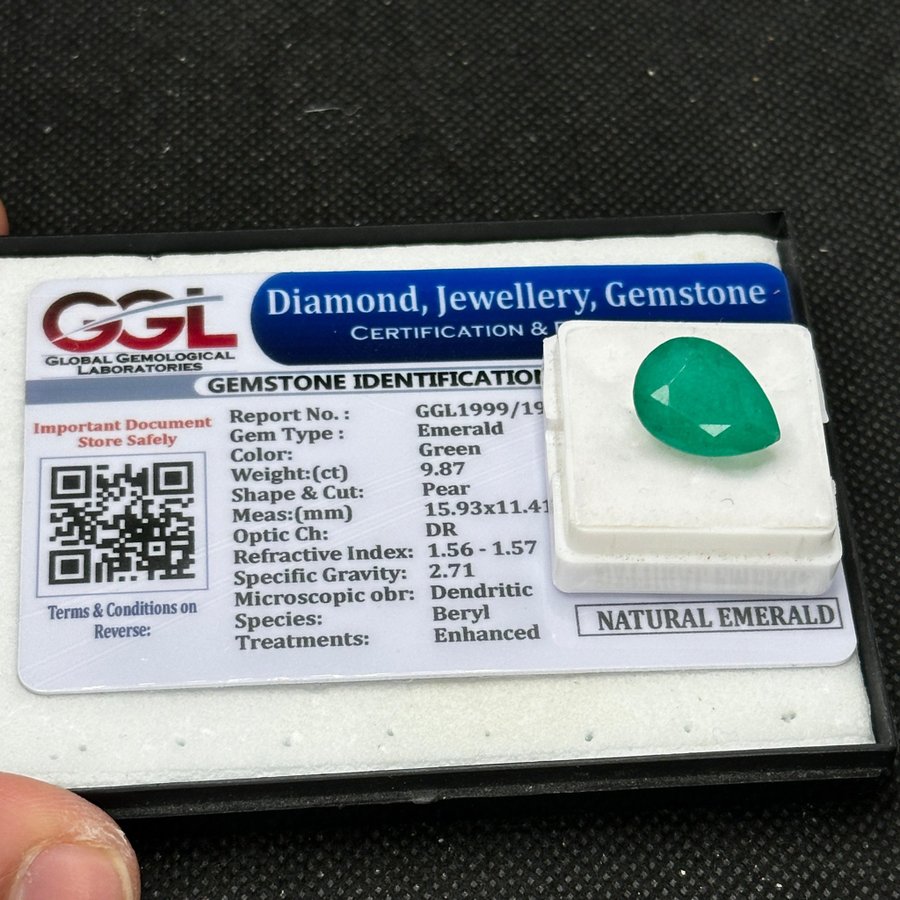 Natural Emerald 9,87 ct