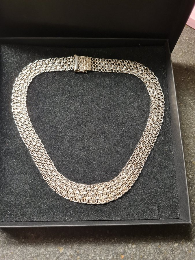 X-länk silver 925 halsband