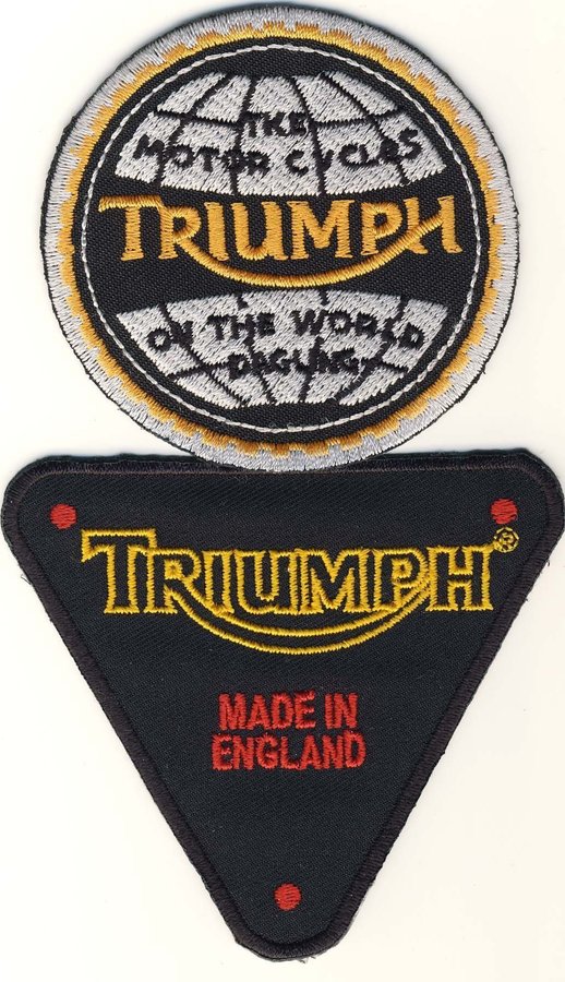 Triumph tygmärken 2 st