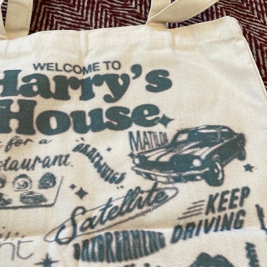 Harry Styles Fans Inspiration Self Print Jute Bag Tote Bag