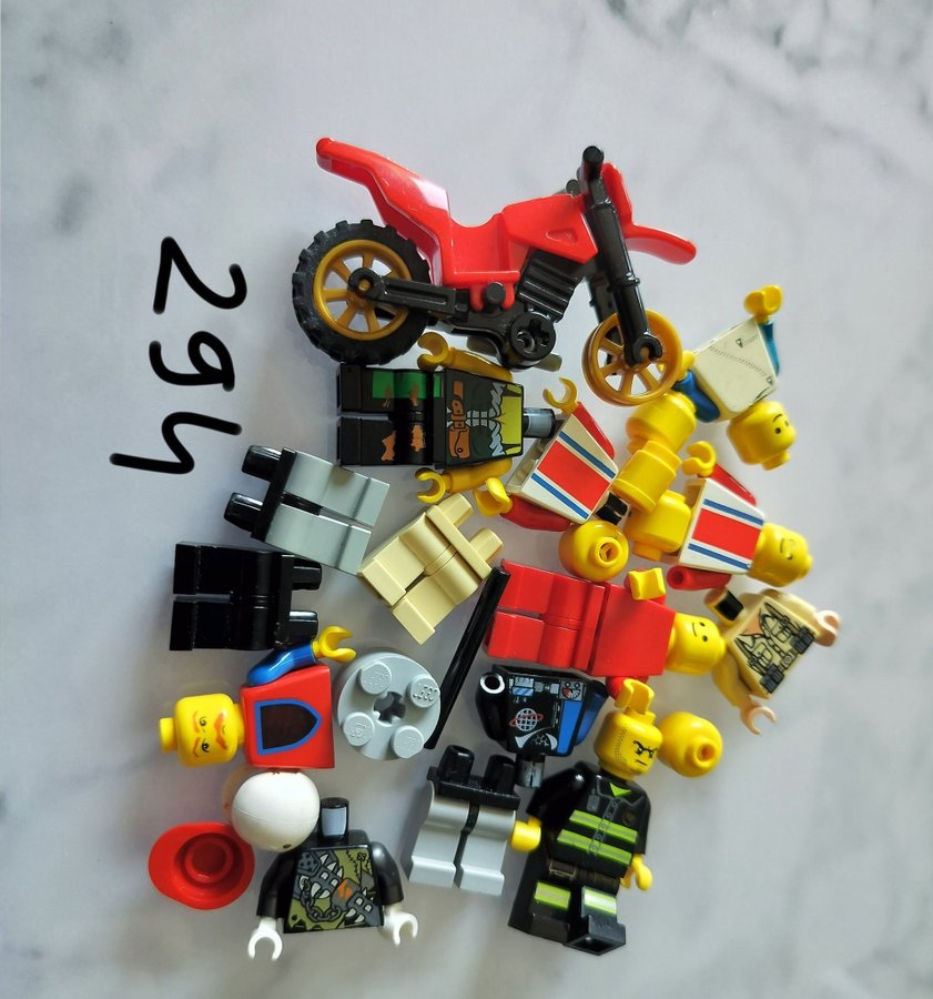 Lego Minifigurer  Motorcykel