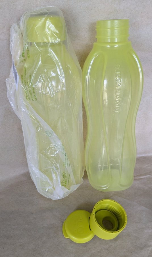 Tupperware 7,5dl drickaflaskor 2 olika lock Ecopure  ECO+ Nya