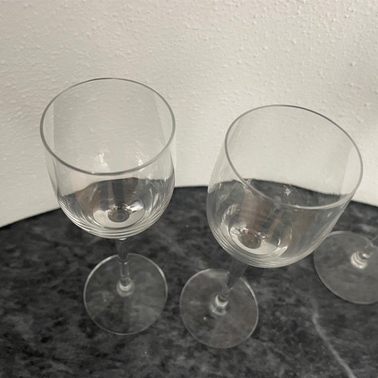 2 Orrefors Illusion Snapsglas / Starkvinsglas Nils Landberg