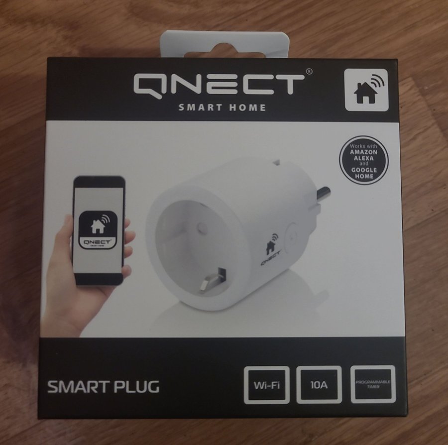 Qnect smart plug Oöppnad