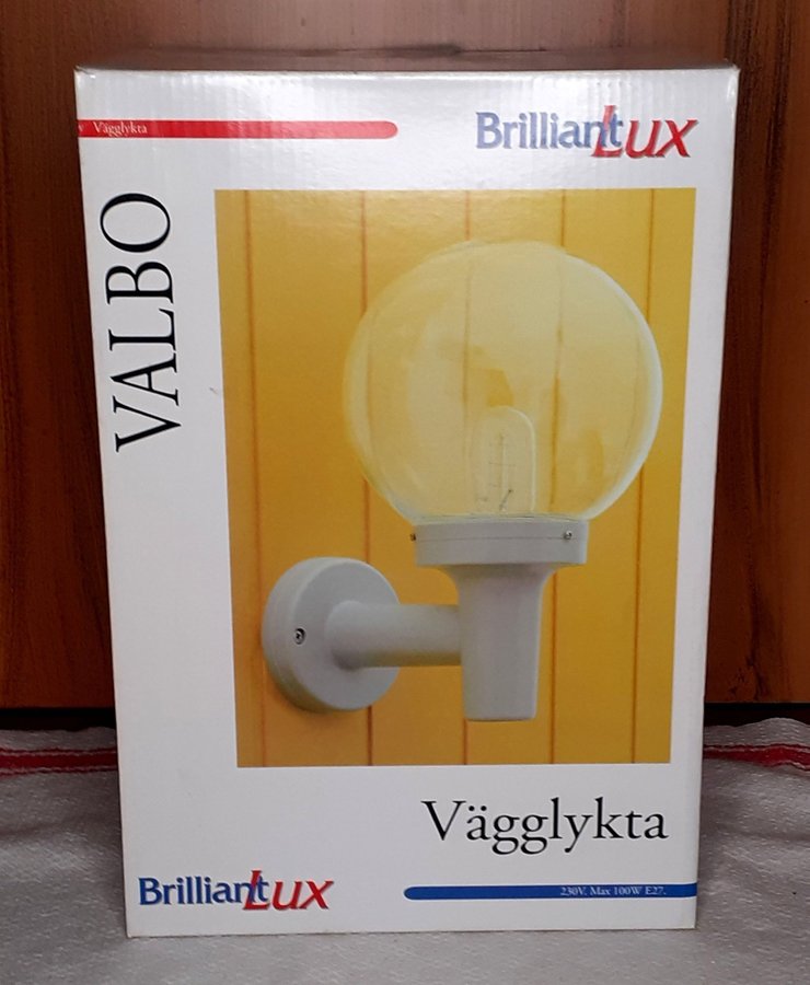 Valbo Brilliant Lux vägglykta / vägglampa utomhusbelysning