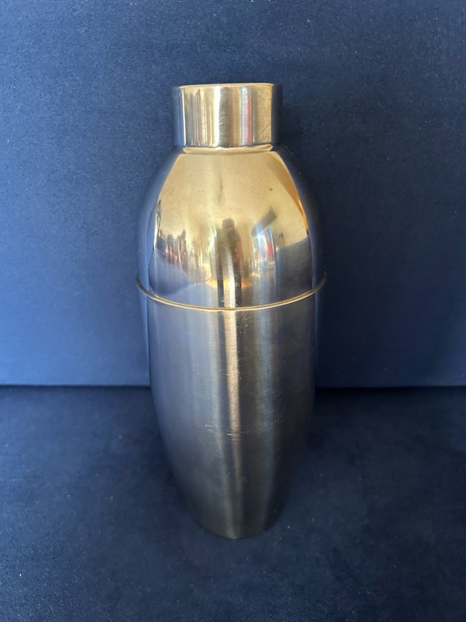 Numrerad Lundtofte Denmark Cocktail Shaker i rostfritt stål vintage