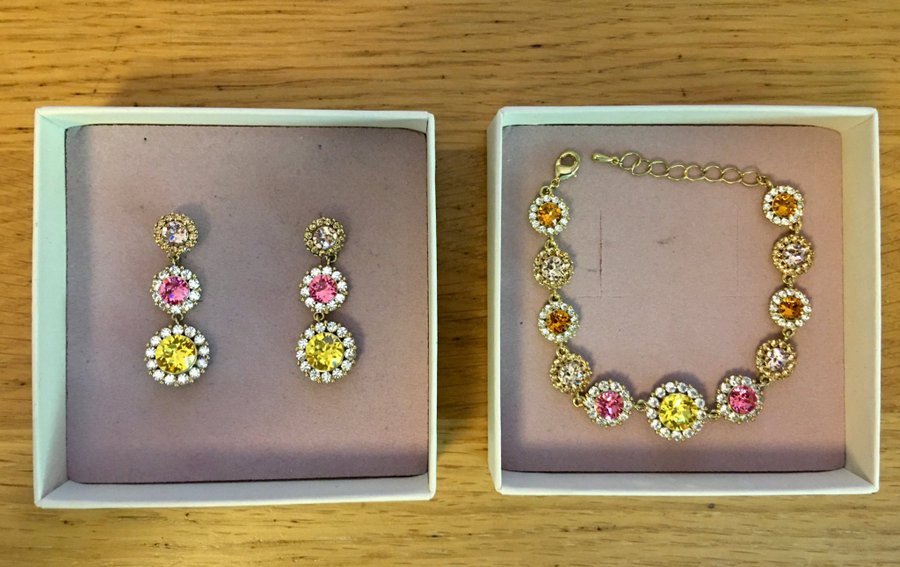 Lily and Rose (Set): Sienna Earrings  Sienna Bracelet (Trio colour - Sunshine)