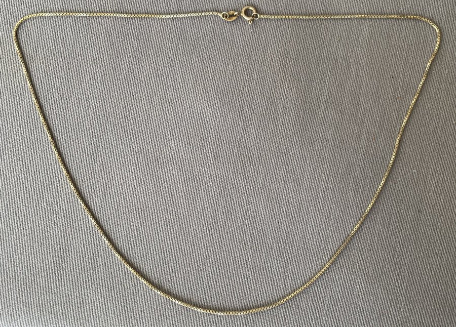 Silverhalsband förgyllt Stämplat 925