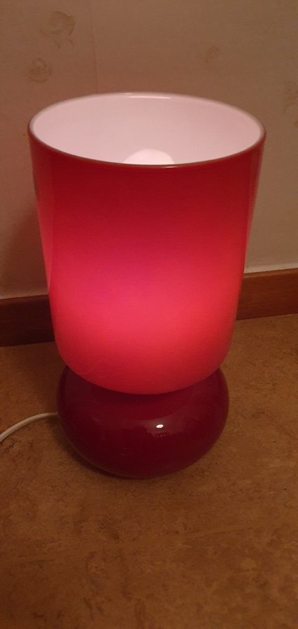 Ikea lykta bordslampa glas