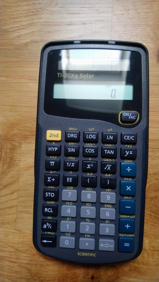 Texas Instruments TI-30Xa Solar