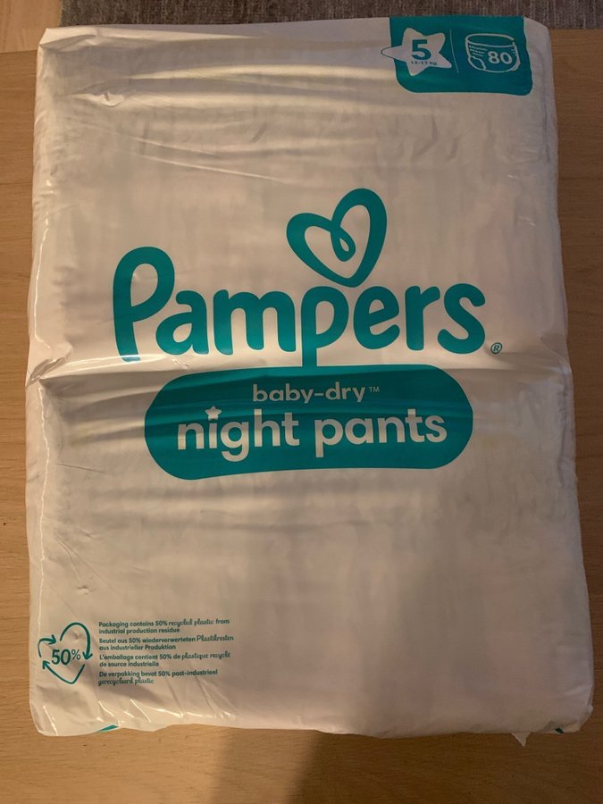 Pampers Baby-Dry Night Pants 5 nattblöjor, 80st