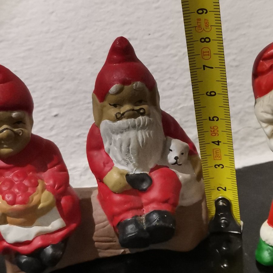 4 st julfigurer i keramik