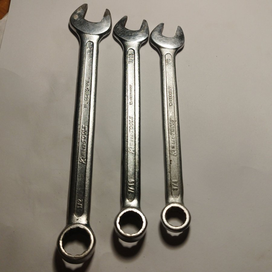 Kamasa-Tools tum nycklar (1/2",7/16",3/8")