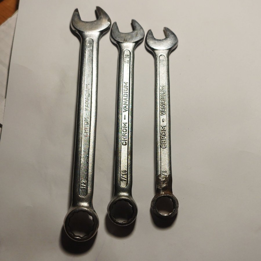 Kamasa-Tools tum nycklar (1/2",7/16",3/8")