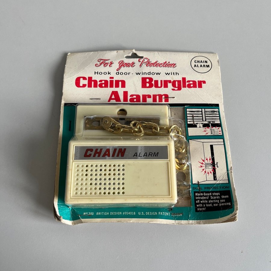 Chain Burglar Alarm - Vintage Dörr- och Fönsterlarm