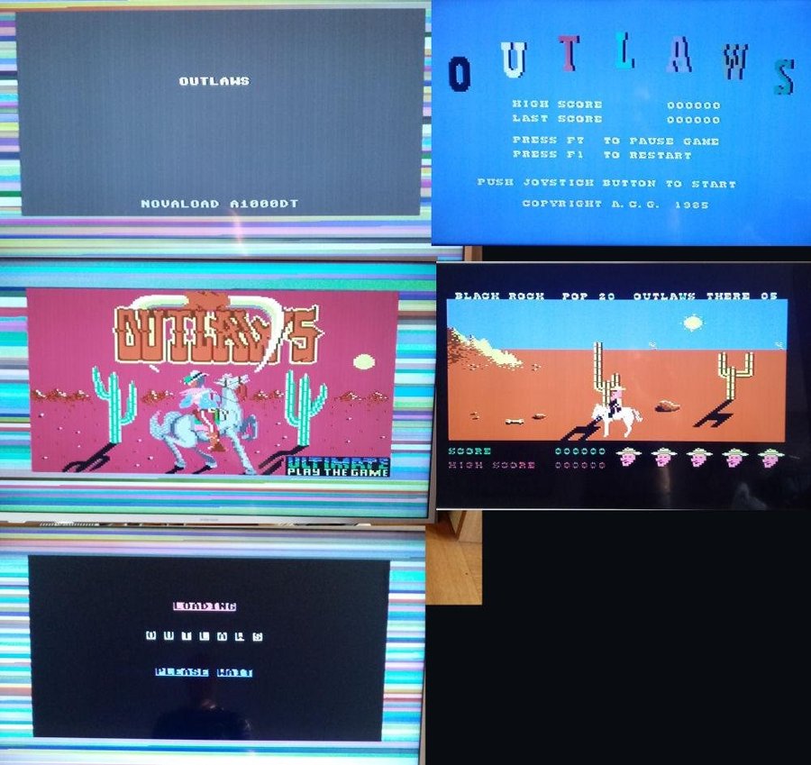 Outlaws (Ultimate Play the Game) ->TESTAD<- Commodore 64 / C64 Spel