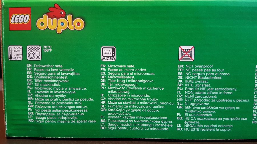 LEGO Duplo Barnservis (NY  OÖPPNAD)