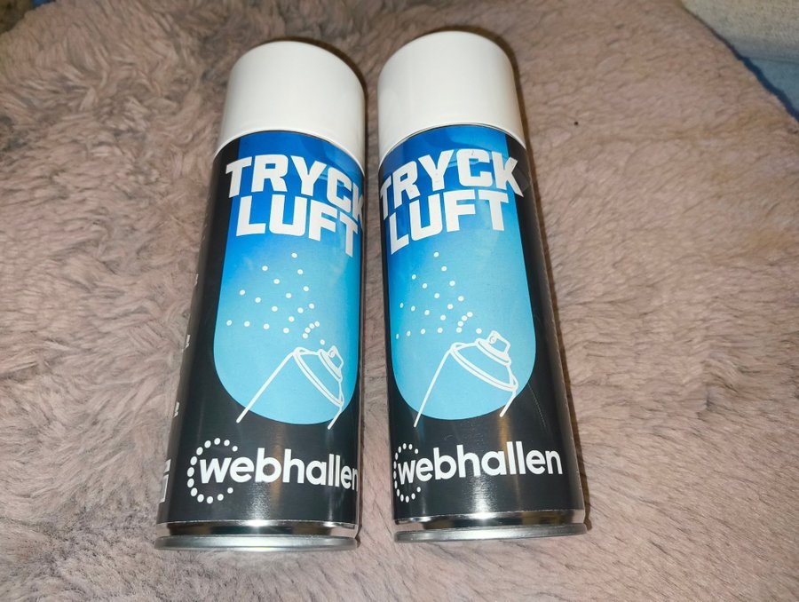 Webhallen Tryckluft på burk / 2 burkar - 400 ml (NYTT)