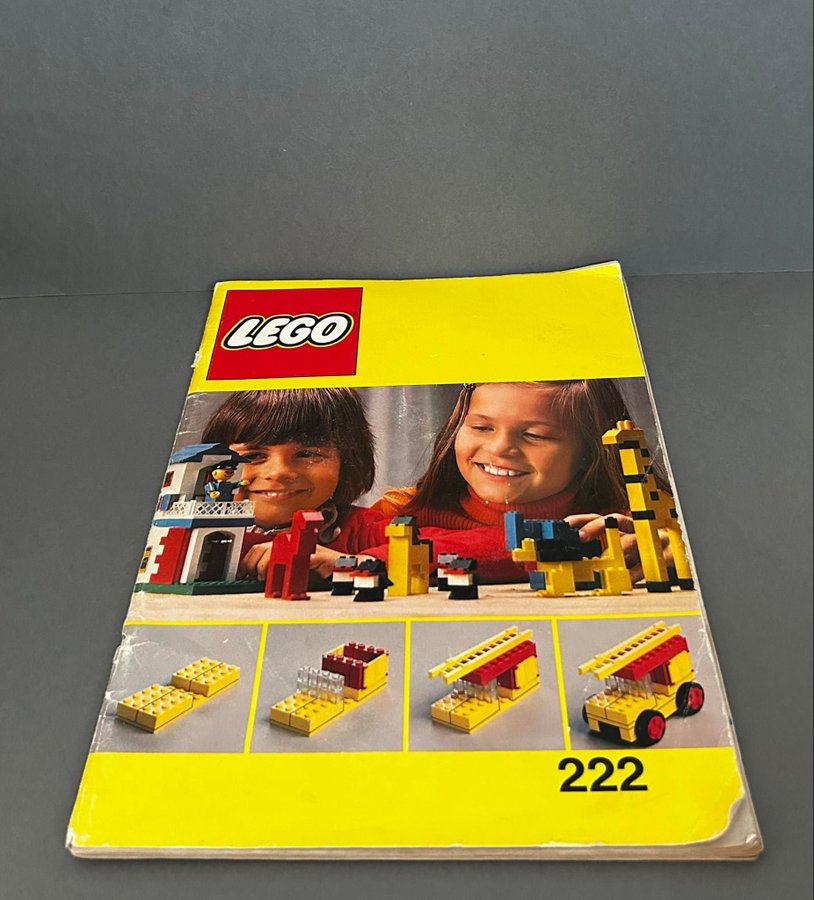 Retro Lego 222 bygg tidning, 1975