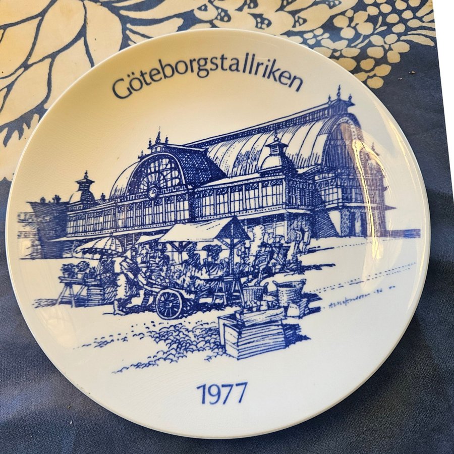 Gustavsbergs minnestallrik Göteborgstallriken1977