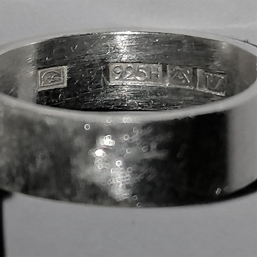 Vintage ring i silver av Kultaseppa Salovaara Finland, från 1972.