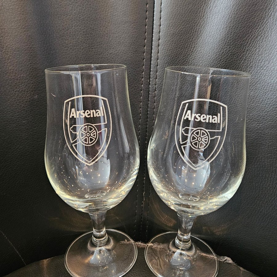 2-pack ölglas Arsenal