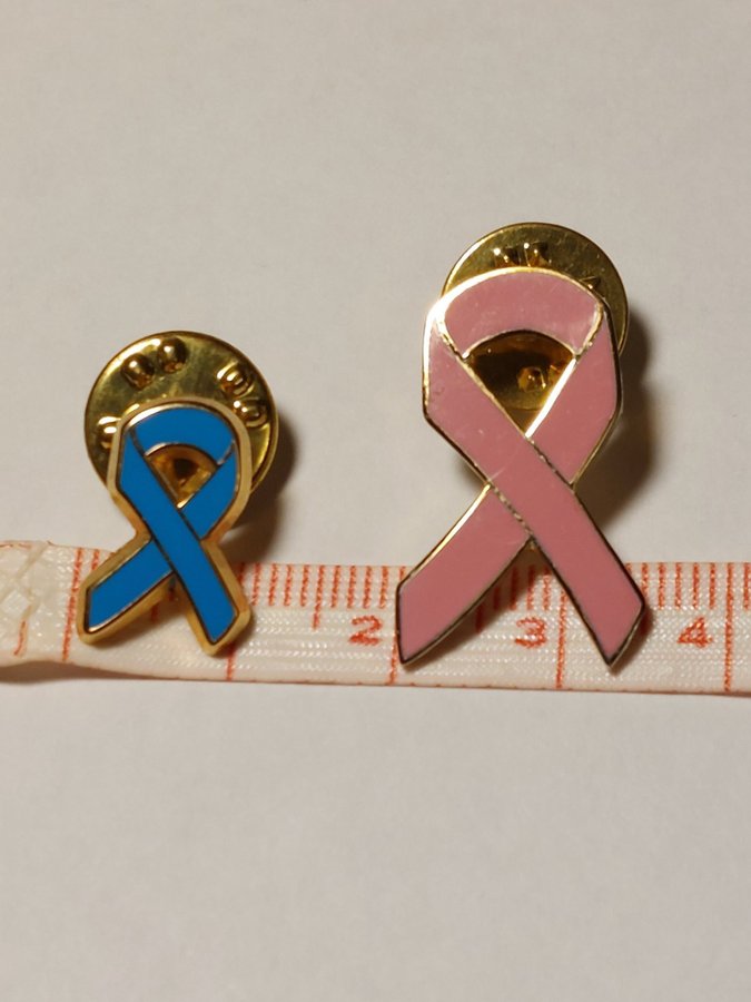 Pins Prostatacancer och Bröstcancer