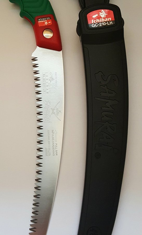 Samurai såg 210mm sågblad GC-210-LH testvinnare bland alla sågar. Grensåg